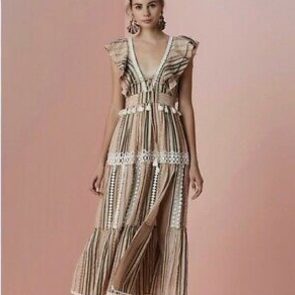 Hemant & Nandita Tassel Pixie Midi Dress